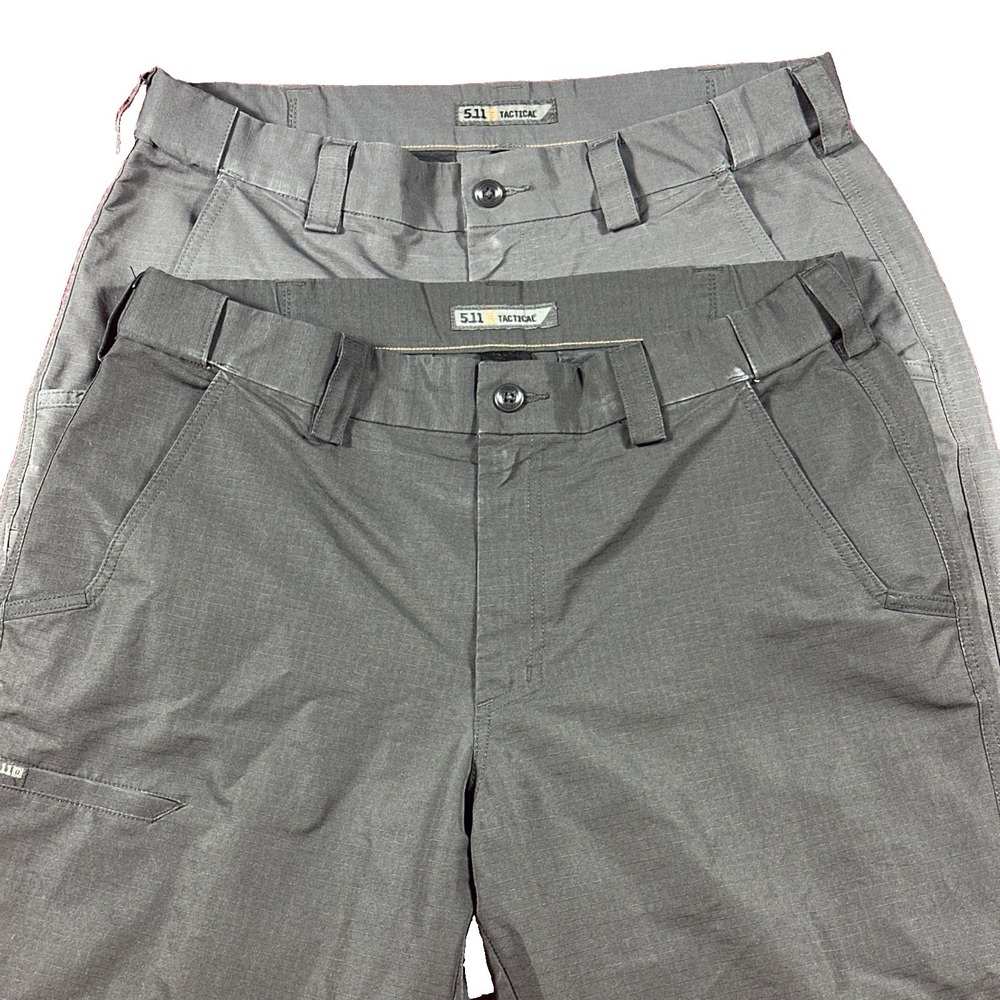 511 Tactical Pants Men's 34x36 Gray & Black Lot Of 2 Ripstop Utility Workwear